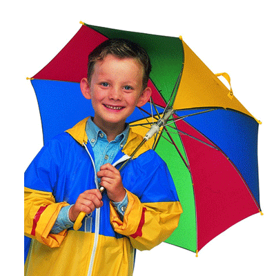Gekleurde kinder paraplu 72 cm