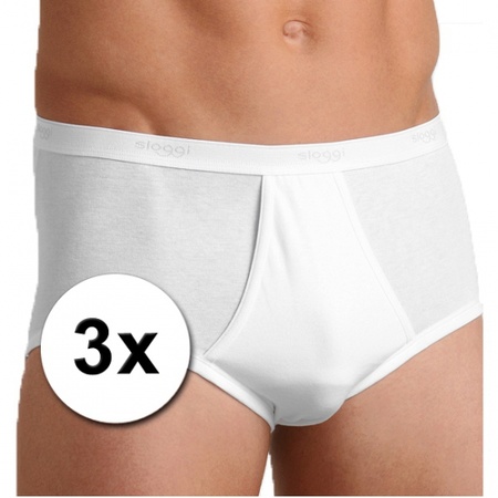 3x Sloggi For Men Basic Maxi Slip white