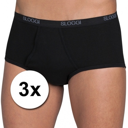3x Sloggi For Men Basic Maxi Slip black