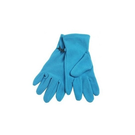 Fleece gloves aqua
