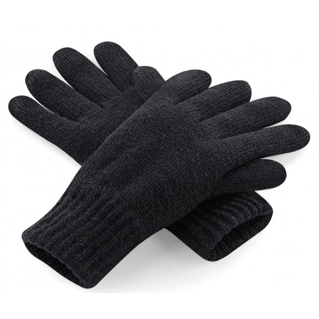  Classic thinsulate gloves knitted black for adults