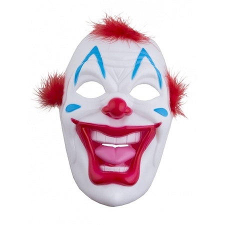Clown mask of plastic