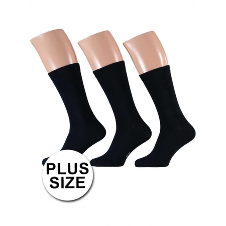 Big size black socks size 47/50