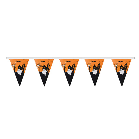 Halloween bunting flags decoration Haunted House 400 cm plastic