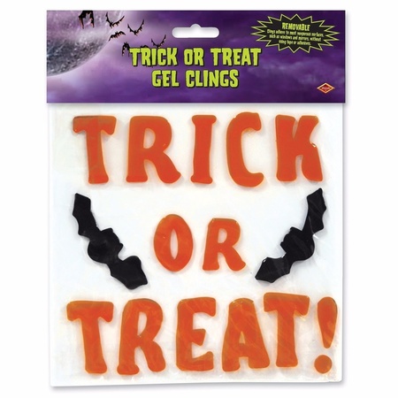 Halloween trick or treat window stickers