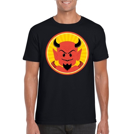 Halloween devil t-shirt black for men