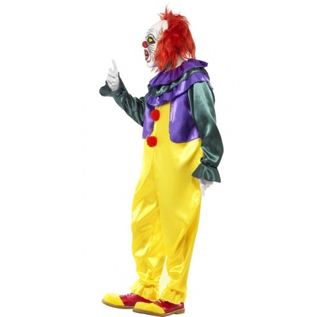 Horror clown costume with mask