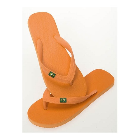Orange flip-flop slippers for ladies
