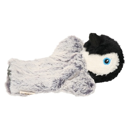 Pluche handpop knuffel pinguin 22 cm