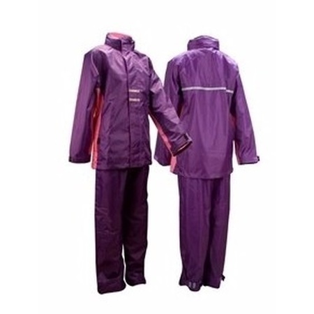Purple rainsuit girls