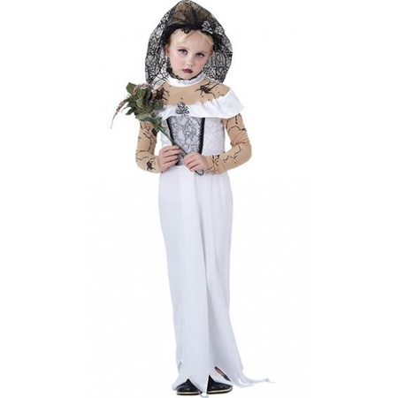 Zombie bride costume for girls
