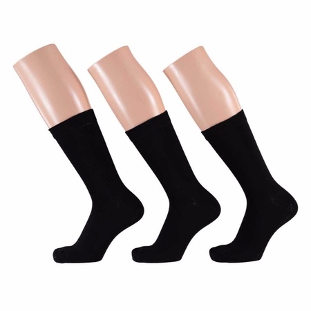 Zwarte dames sokken 3 paar maat 35/42