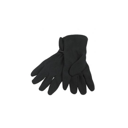 Zwarte fleece handschoenen voor volwassenen